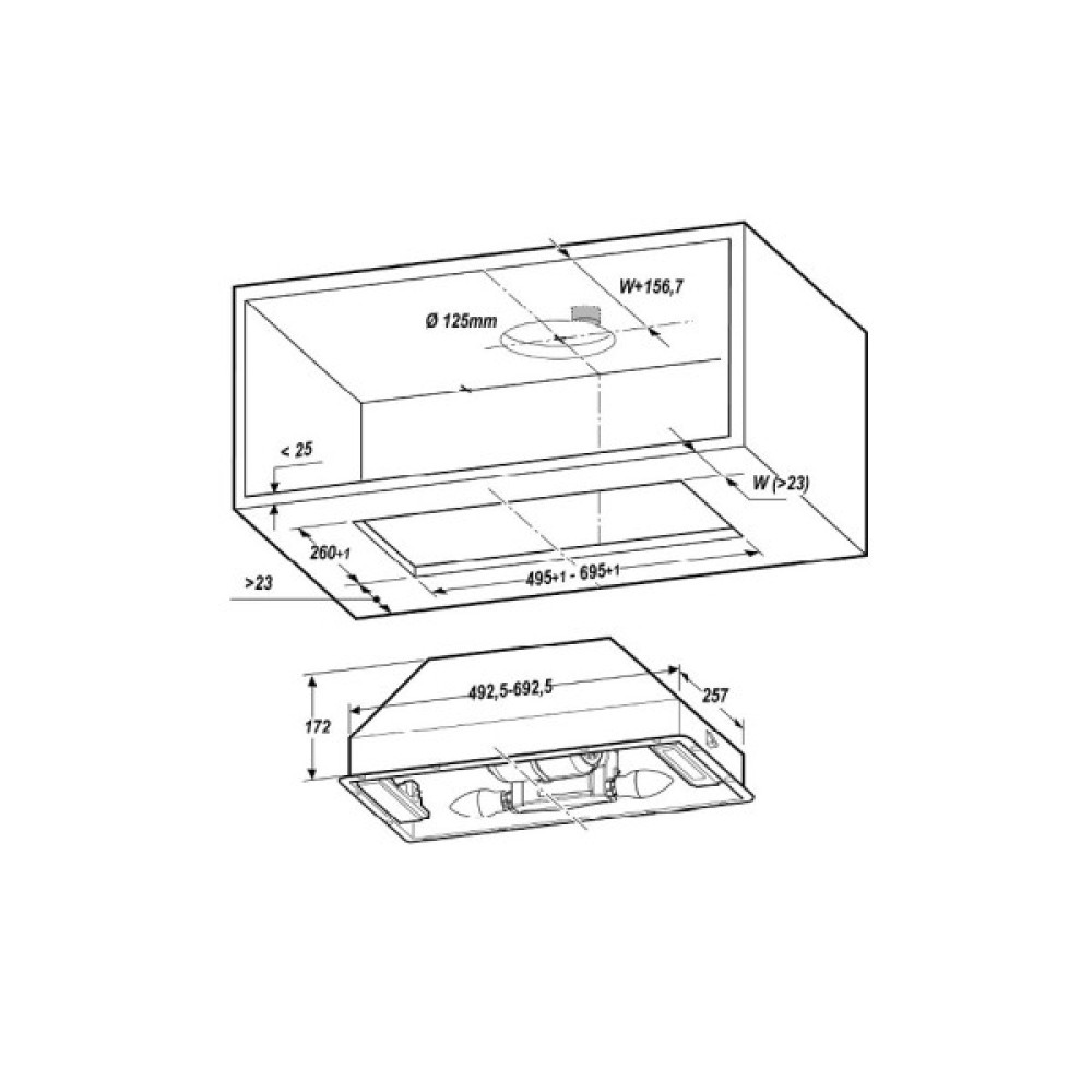 Витяжка кухонна Elica ERA C BL/A/52