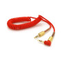 Кабель мультимедійний 3.5mm M to 3.5mm M 1.5m 90° corner red Voltronic (YT-AUXSGJ(M)/(M)-1.5-R)