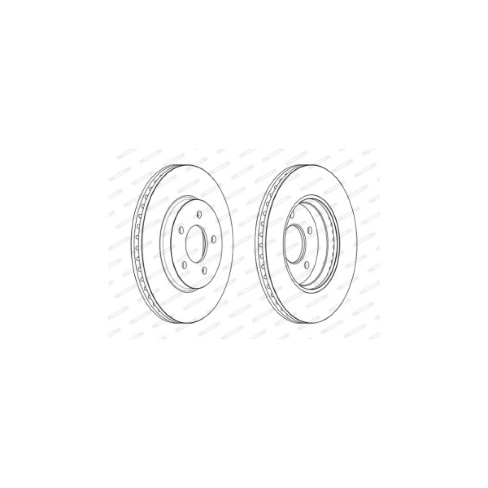 Гальмівний диск FERODO DDF2357C