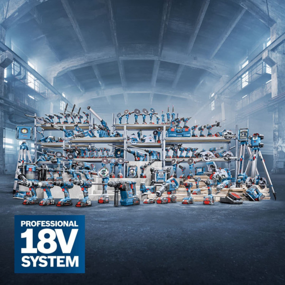 Набір із трьох акумуляторних інструментів Bosch Professional 18В перфоратор GBH 180-LI дриль-шурупокрут GSR 18V-50 акб 2х 5А·год сумка
