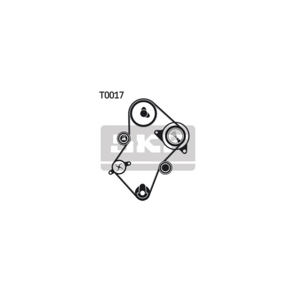 Комплект ременя ГРМ з помпой SKF VKMC 03241