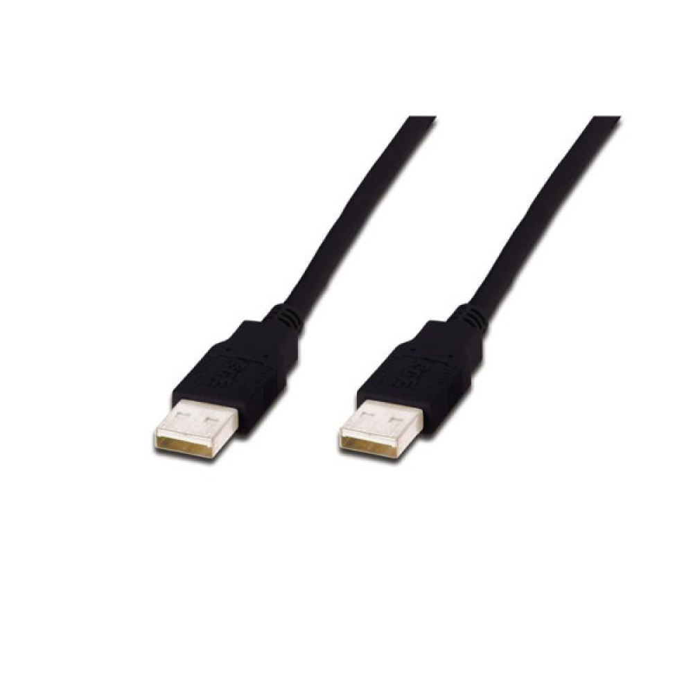 Кабель DIGITUS USB-A (M/M) заряджання/синхронізації, 3м, чорний