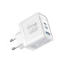 Зарядний пристрій Promate powerport-45 2xUSB-C PD + USB-A QC 45W White (powerport-45.white)