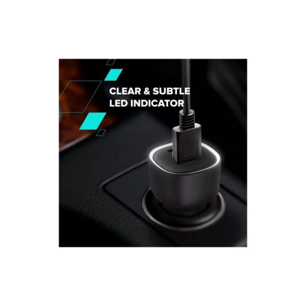 Зарядний пристрій Canyon 1xUSB + 1xUSB-C PD85W black (CNE-CCABR8AC)