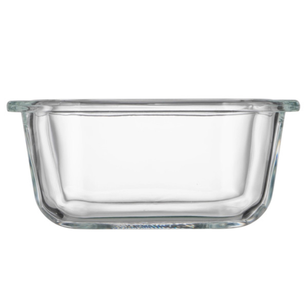 Харчовий контейнер Ardesto Gemini квадратний, 0.31л, боросилікатне скло, прозорий (AR1230BSQ)