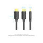 Кабель мультимедійний DisplayPort M to DisplayPort M 1.0m 4K black Vention (HAKBF)