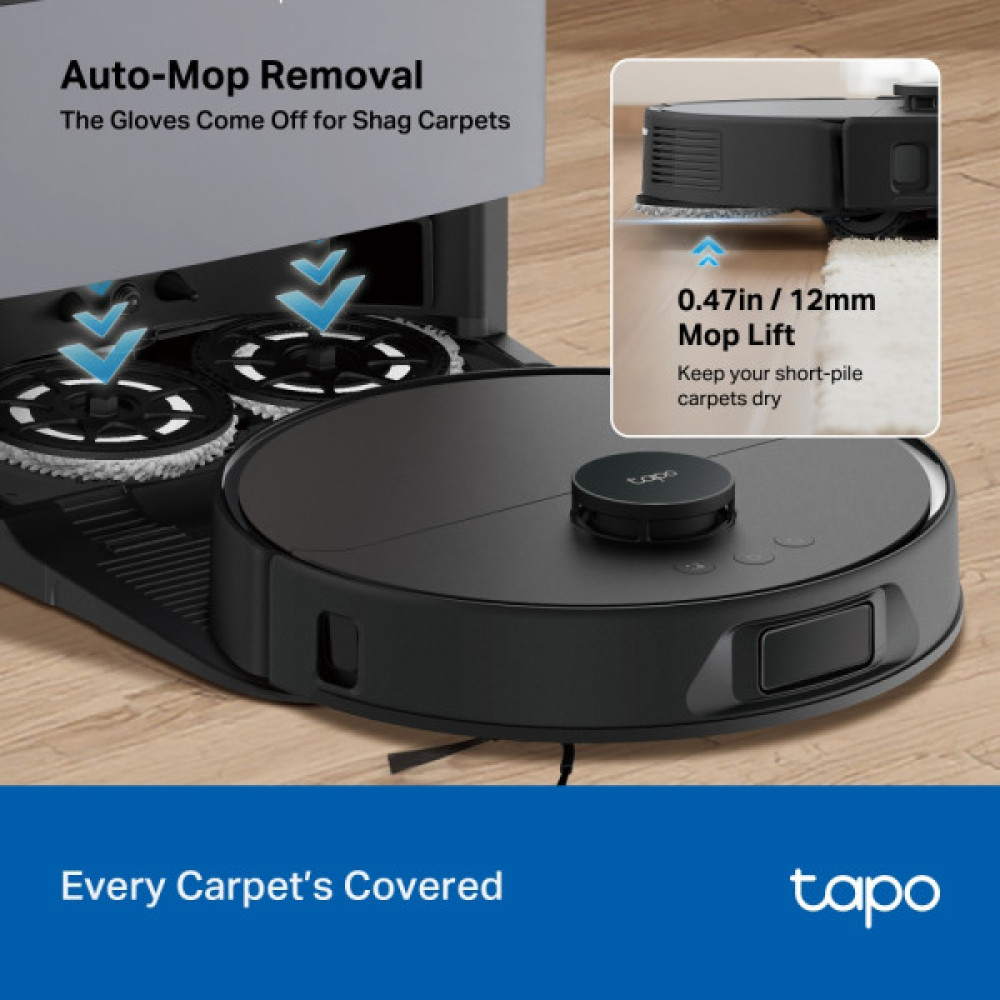 TP-Link Robot Vacuum & Mop + Advanced Self-Cleaning Docking Station TAPO RV 50 PRO OMNI