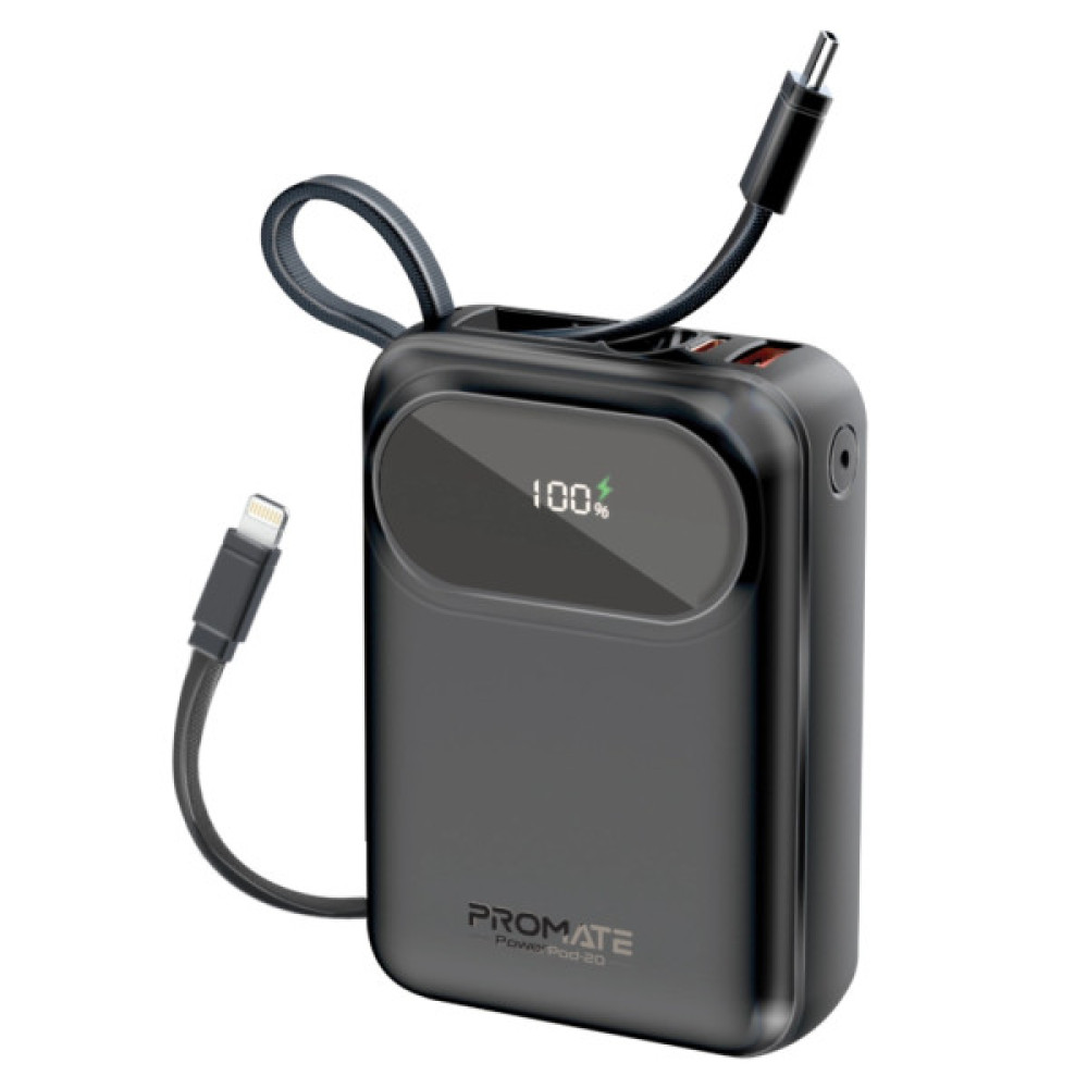 Батарея універсальна Promate 20000mAh PD/35W (powerpod-20.black)