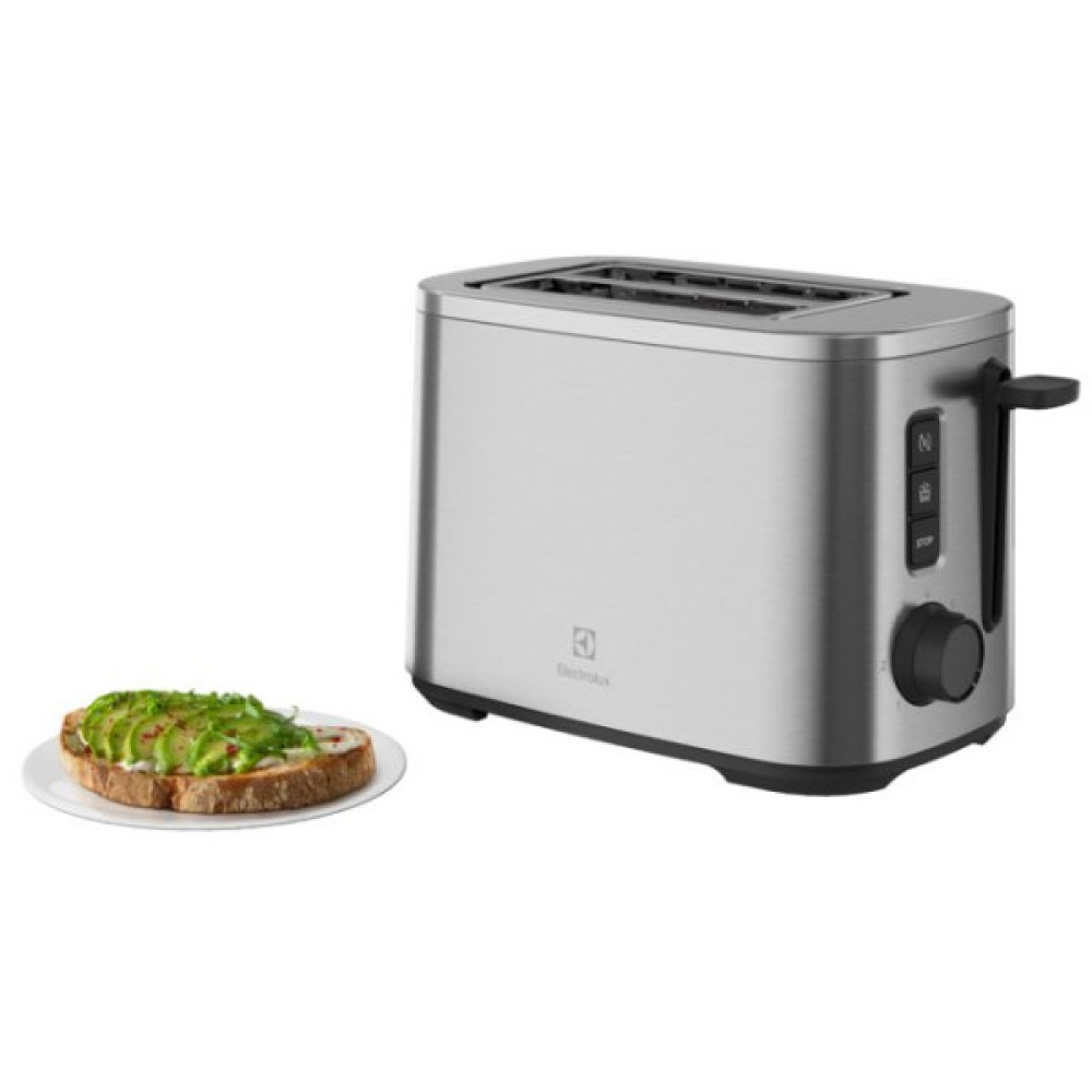 Тостер Electrolux 800Вт, дисплей, метал
