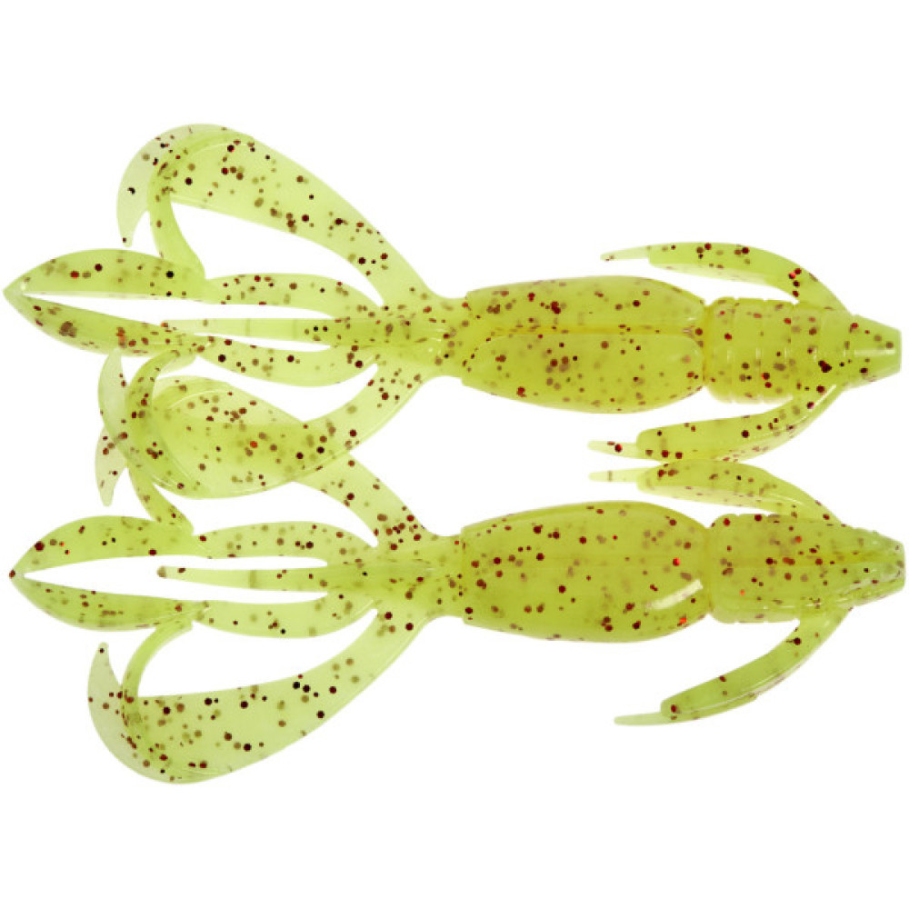 Силікон рибальський Keitech Crazy Flapper 2.4" (10 шт/уп) кpal01 chartreuse red flk (1551.14.47)