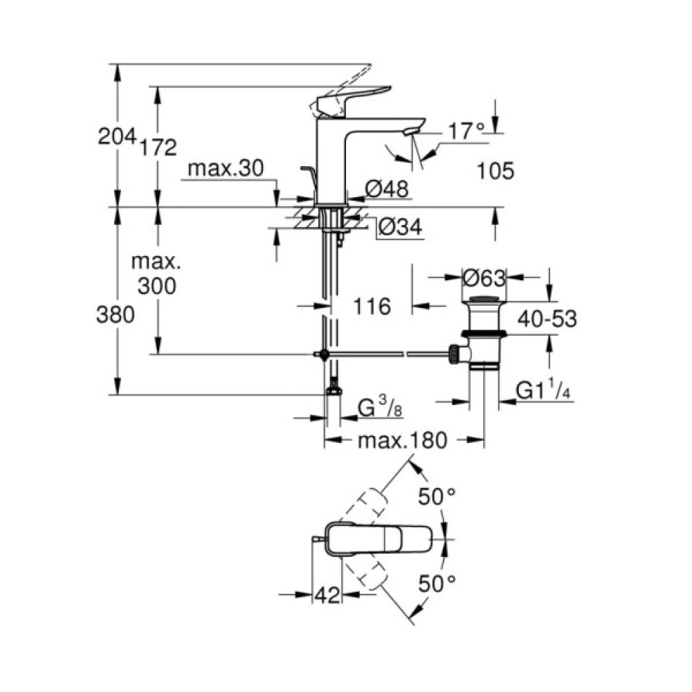 Змішувач Grohe QuickFix 1018320000