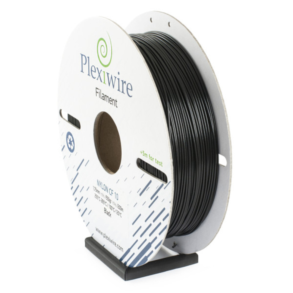 Пластик для 3D-принтера Plexiwire NYLON CF10 1.75mm 0.28kg/100m black (NYLON-1008100)