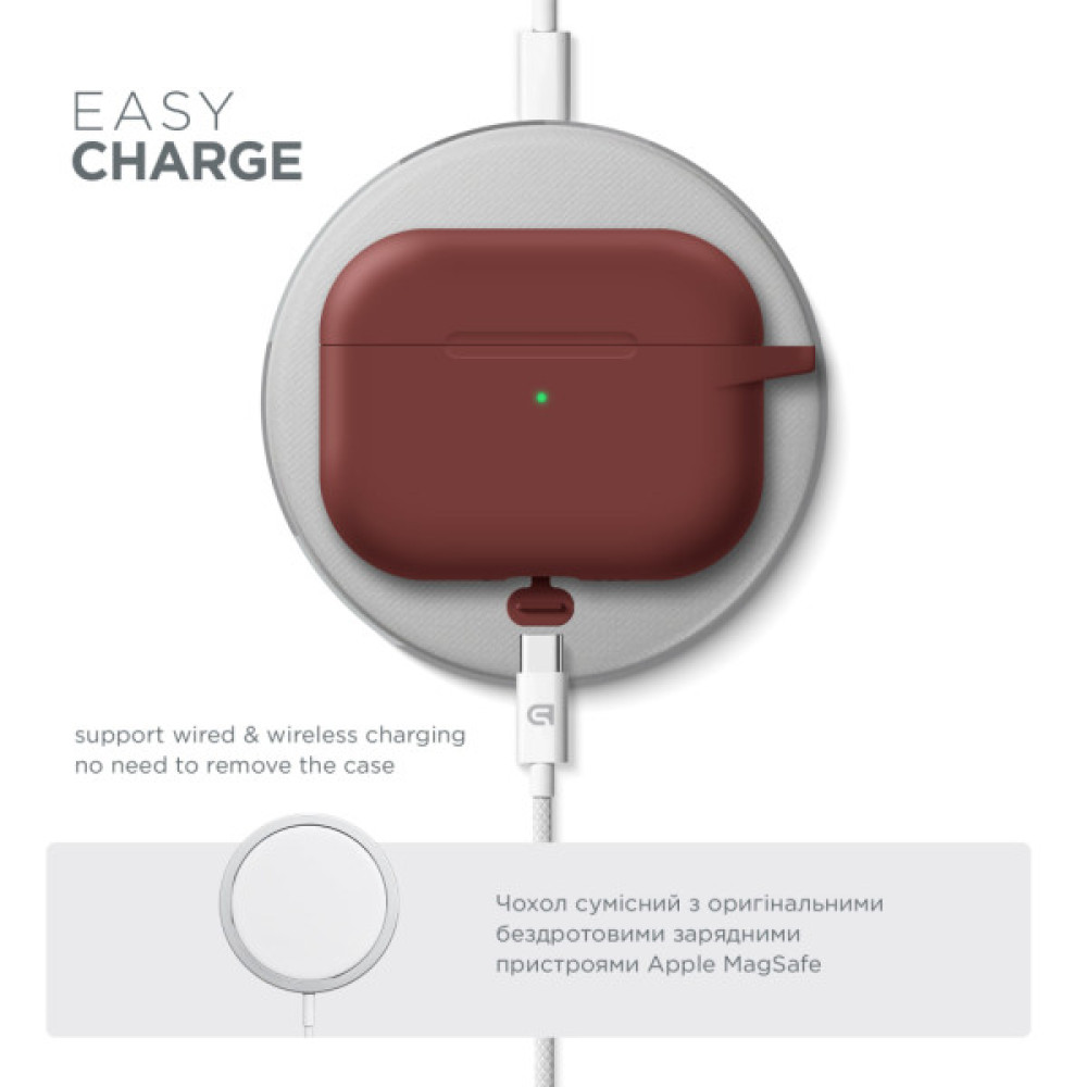 Чохол для навушників Armorstandart Hang Case For Apple AirPods Pro 3 Scarlet (ARM88283)