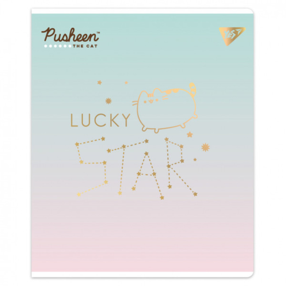 Зошит Yes Goldstar Pusheen А5 12 аркушів клітинка (767493)