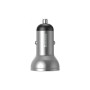 Зарядний пристрій Baseus Digital Display Dual USB 4.8A 24W silver (CCBX-0S) Зарядний пристрій Baseus Digital Display Dual USB 4.8A 24W silver (CCBX-0S)