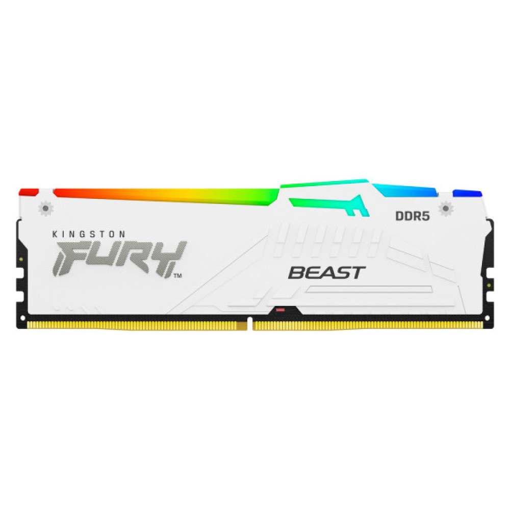 Пам'ять ПК Kingston DDR5 32GB 6000 FURY Beast  RGB EXPO Білий