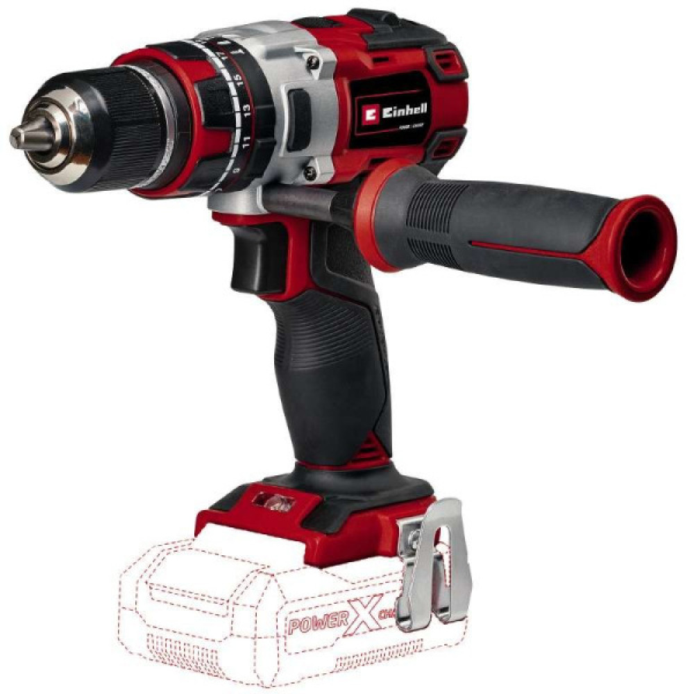 Шуруповерт-дриль ударний акумуляторний Einhell Professional TP-CD 18/80 Li-i BL - Solo безщітковий PXC 18В 80Нм 0-500/0-1800об·хв 1.43кг без АКБ та ЗП
