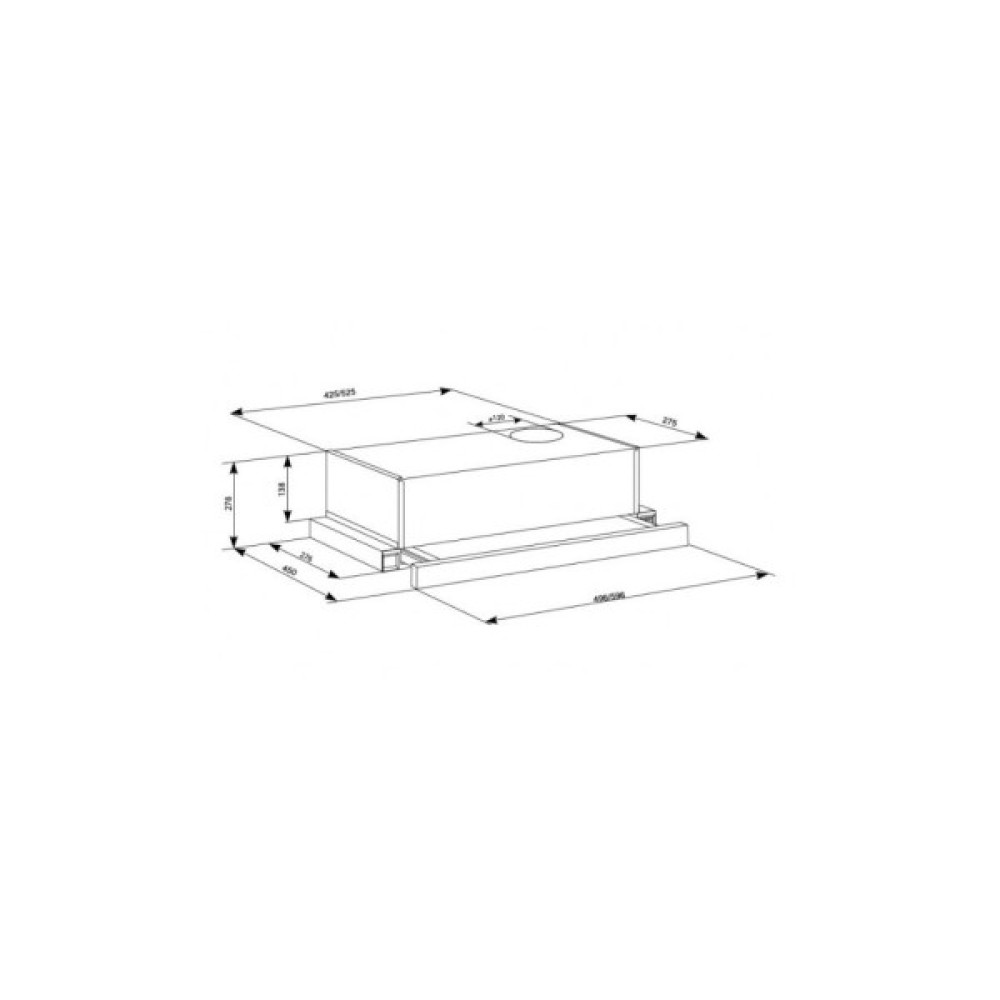 Витяжка кухонна Eleyus LOTUS 470 50 BR (LOTUS47050BR)