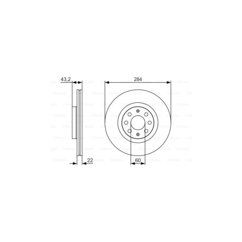 Гальмівний диск Bosch 0 986 479 S91