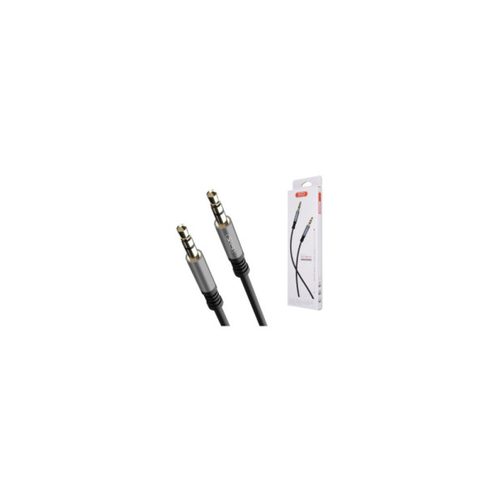 Кабель мультимедійний 3.5mm M to 3.5mm M 1.0m black XO (XO-NB121)