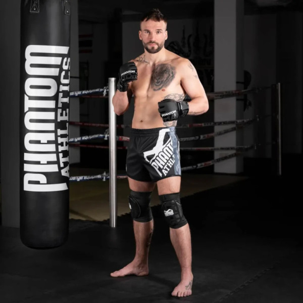 Рукавички для MMA Phantom Apex Hybrid Black S/M (PHMMAG2022-SM)