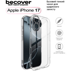 Чохол до мобільного телефона BeCover Apple iPhone 17 Transparent (713757) Чохол до мобільного телефона BeCover Apple iPhone 17 Transparent (713757)