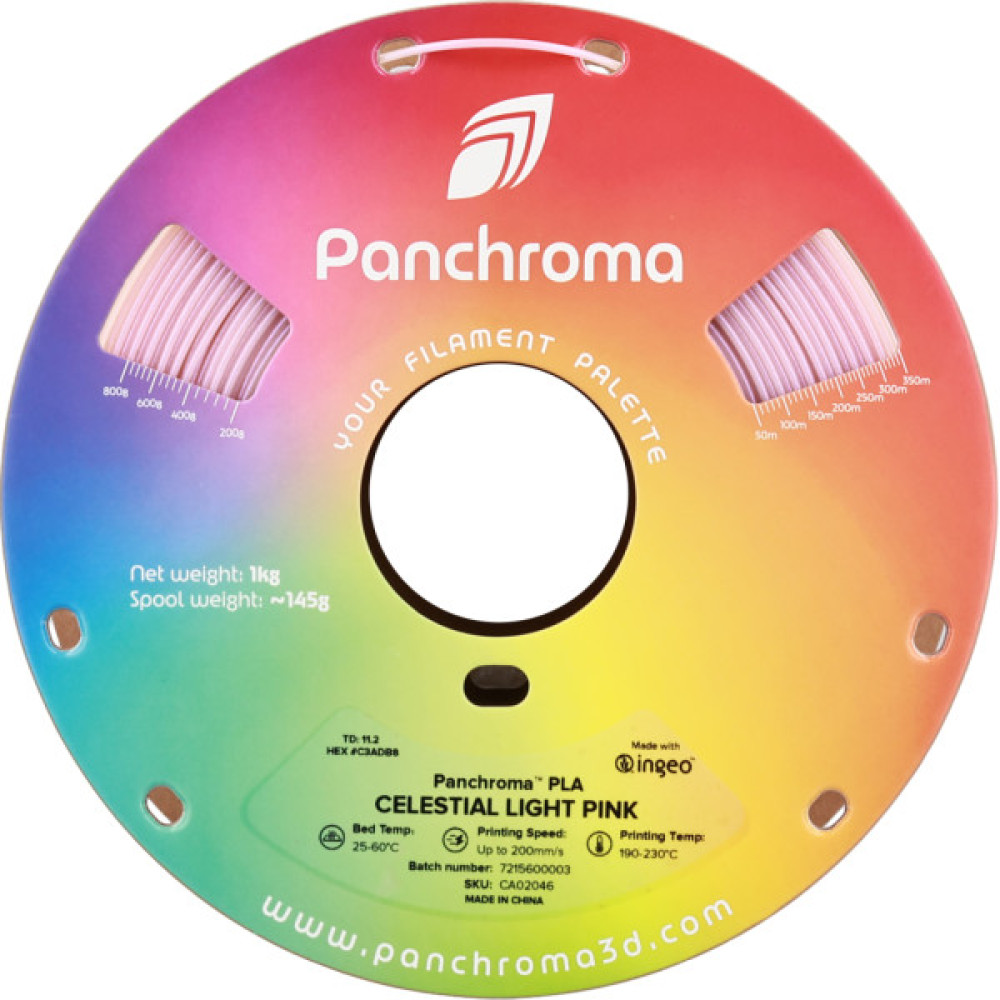 Пластик для 3D-принтера Polymaker PLA PANCHROMA CELESTIAL 1,75mm 1kg LIGHT PINK (CA02046)