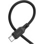 Дата кабель USB-C to USB-C 1.0m Cool silicone X90 black HOCO (6931474788443) Дата кабель USB-C to USB-C 1.0m Cool silicone X90 black HOCO (6931474788443)