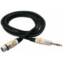 Мікрофонний кабель RockCable Microphone Cable - XLR (f) / TRS Jack 3m (RCL 30383 D6 F BA) Мікрофонний кабель RockCable Microphone Cable - XLR (f) / TRS Jack 3m (RCL 30383 D6 F BA)