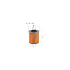 Фільтр паливний Wixfiltron WF8166