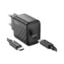 Зарядний пристрій HOCO CS22A Value USB-C PD30W + cable USB-C to USB-C Black (6942007609937) Зарядний пристрій HOCO CS22A Value USB-C PD30W + cable USB-C to USB-C Black (6942007609937)