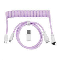 Дата кабель USB-C + USB A to USB-C 1.36m Coiled Aviator purple Keychron (CAB17_KEYCHRON) Дата кабель USB-C + USB A to USB-C 1.36m Coiled Aviator purple Keychron (CAB17_KEYCHRON)