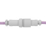 Дата кабель USB-C + USB A to USB-C 1.36m Coiled Aviator purple Keychron (CAB17_KEYCHRON)