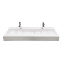 Раковина, умивальник Adamant VISION, штучний камінь, прямокут., з отвором для змішувача, без переливу, 1200х455х110мм, накладний, білий
