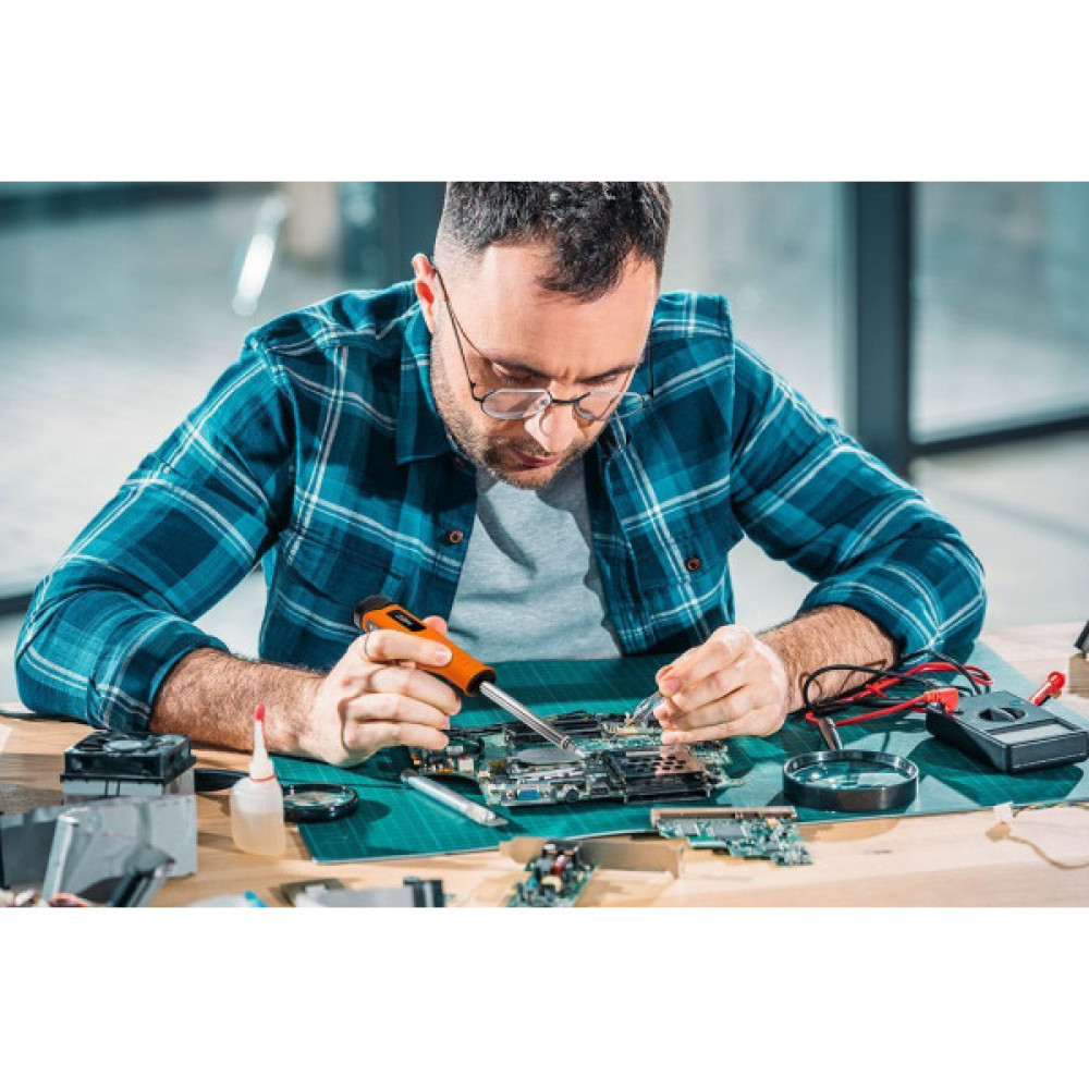 Паяльник акумуляторний Neo Tools 450°С 4В 2.5А·год світлодіодна підсвітка