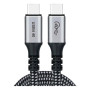 Дата кабель USB-C to USB-C 1.2m USB4.0 Gen3 240W (8K HDR) Choetech (XCC-1040-GY) Дата кабель USB-C to USB-C 1.2m USB4.0 Gen3 240W (8K HDR) Choetech (XCC-1040-GY)