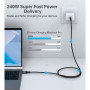 Дата кабель USB-C to USB-C 1.2m USB4.0 Gen3 240W (8K HDR) Choetech (XCC-1040-GY) Дата кабель USB-C to USB-C 1.2m USB4.0 Gen3 240W (8K HDR) Choetech (XCC-1040-GY)