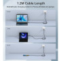 Дата кабель USB-C to USB-C 1.2m USB4.0 Gen3 240W (8K HDR) Choetech (XCC-1040-GY) Дата кабель USB-C to USB-C 1.2m USB4.0 Gen3 240W (8K HDR) Choetech (XCC-1040-GY)