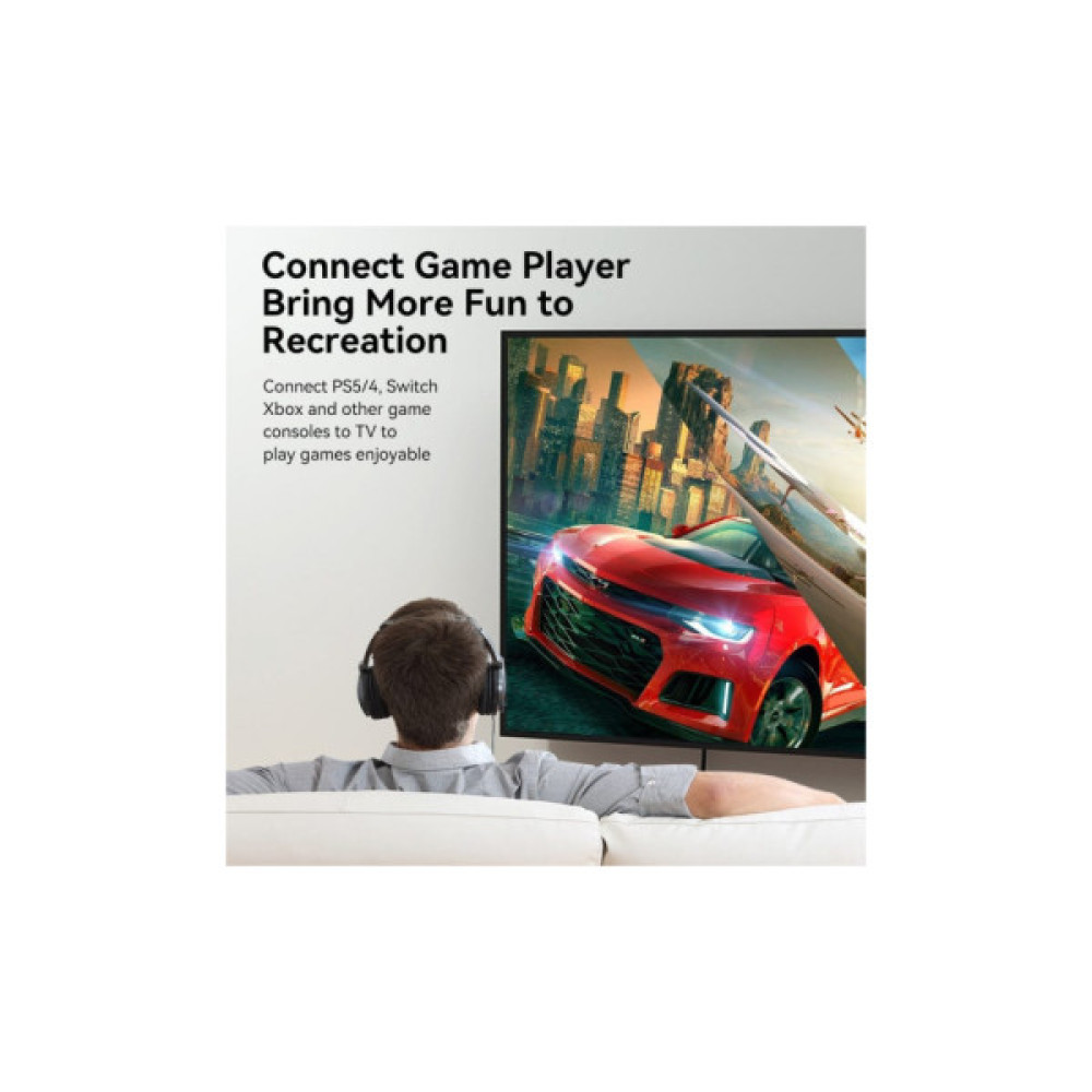 Кабель мультимедійний HDMI M to HDMI M 5.0m V2.0 4K 60Hz black VENTION (ALIBJ)