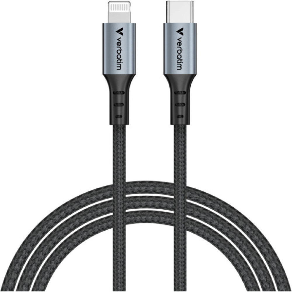 Дата кабель USB-C to Lightning 1.2m black Verbatim (31844)