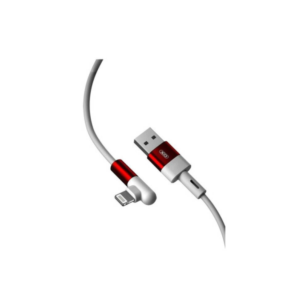 Дата кабель USB 2.0 AM to Lightning 1.0m 90° corner NB152 white XO (6920680872466) Дата кабель USB 2.0 AM to Lightning 1.0m 90° corner NB152 white XO (6920680872466)
