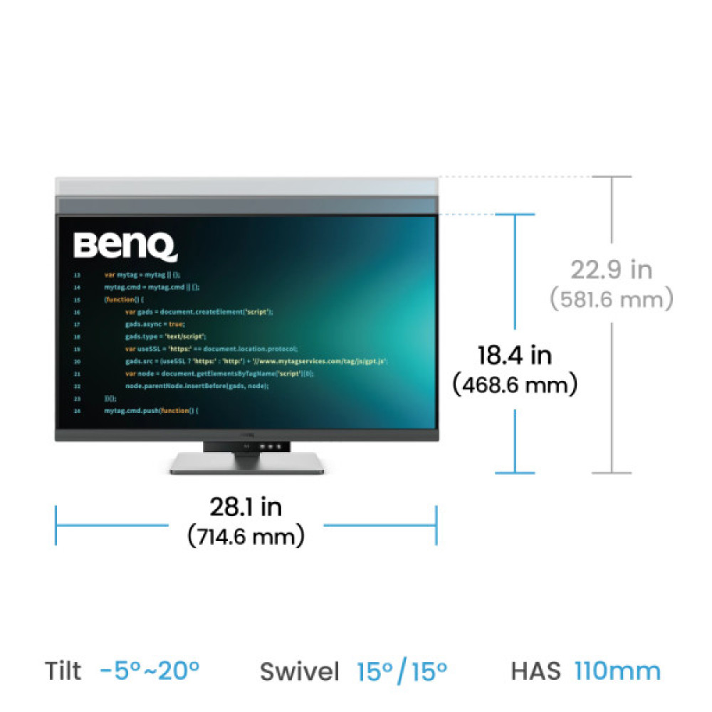 BENQ RD320U Metallic Grey (9H.LMSLA.TBE)