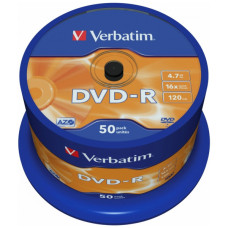 Диск DVD Verbatim 4.7Gb 16X CakeBox 50шт (43548)