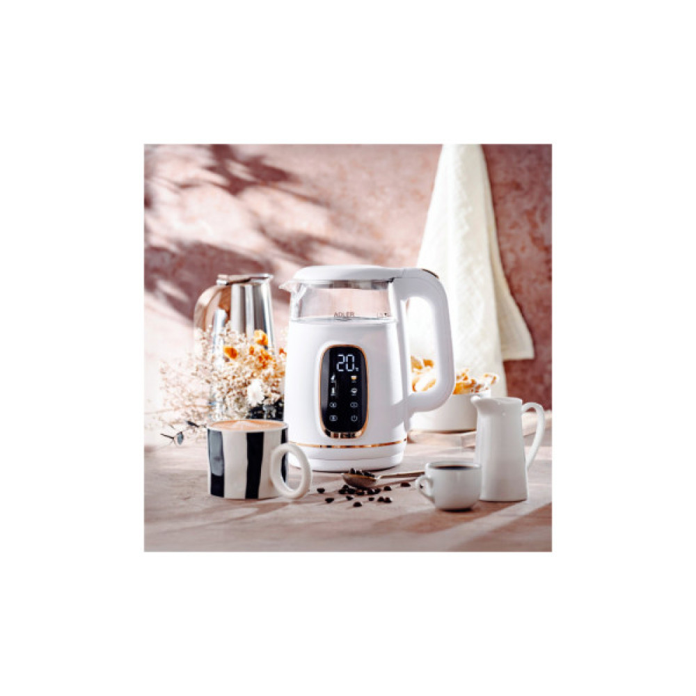 Електрочайник Adler AD 1305 white gold