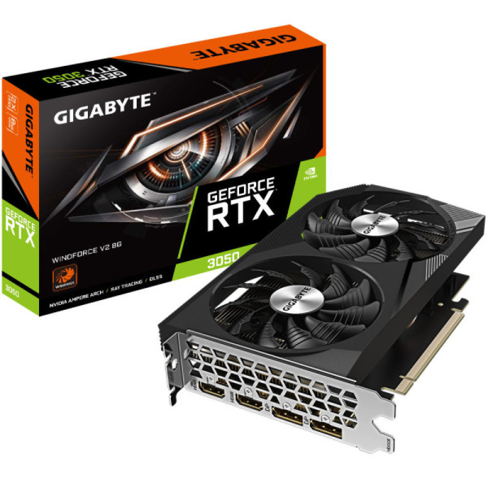Відеокарта GIGABYTE GeForce RTX 3050 8GB GDDR6 WINDFORCE 2