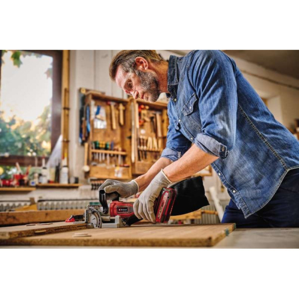 Фрезер ламельний акумуляторний Einhell TE-BJ 18LI - Solo 18В диск 100х22х3.8мм 6500об/хв 2.18кг без АКБ та ЗП