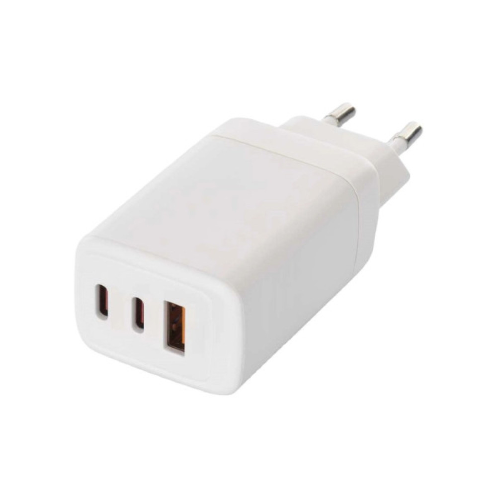 Зарядний пристрій EMOS V05G65 1xUSB-A + 2xUSB-C PD65W GaN (V05G65)