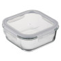 Харчовий контейнер Ardesto Gemini квадратний, 1.23л, боросилікатне скло, прозорий (AR1212BSQ)