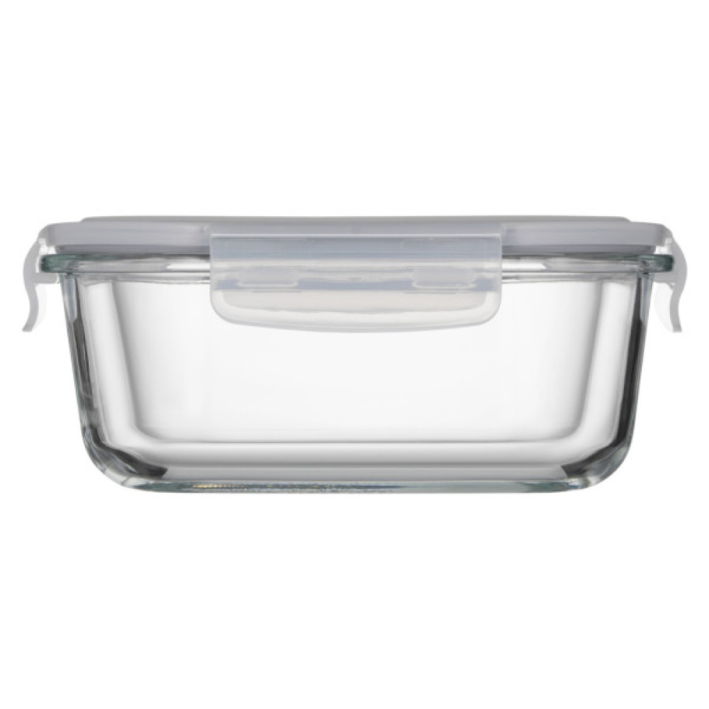 Харчовий контейнер Ardesto Gemini квадратний, 1.23л, боросилікатне скло, прозорий (AR1212BSQ)