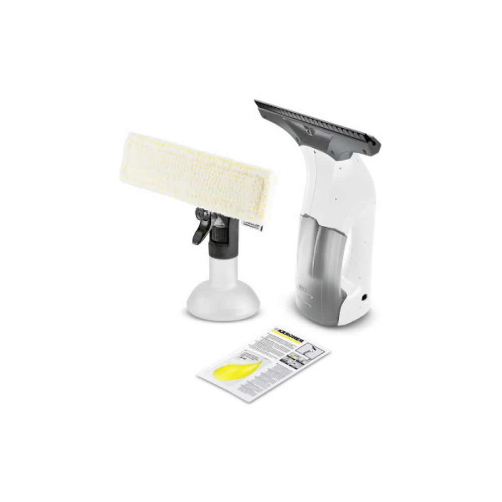 Пилосос Karcher віконний WV 1 Plus, вода -0.1л, автон. робота до 25хв, вага-0.5кг, білий